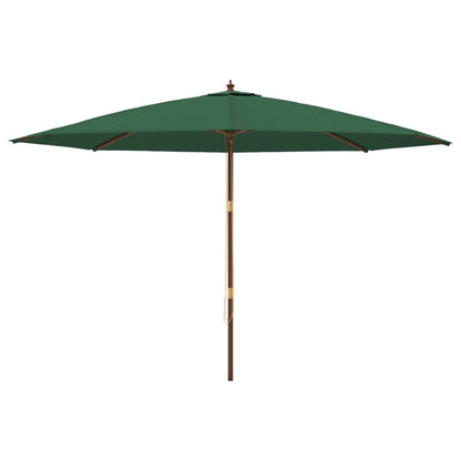 Sonnenschirm mit Holzmast Sandfarben 400x273 cm