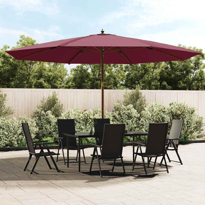 Sonnenschirm mit Holzmast Sandfarben 400x273 cm