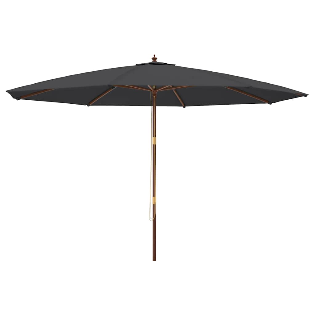 Sonnenschirm mit Holzmast Sandfarben 400x273 cm
