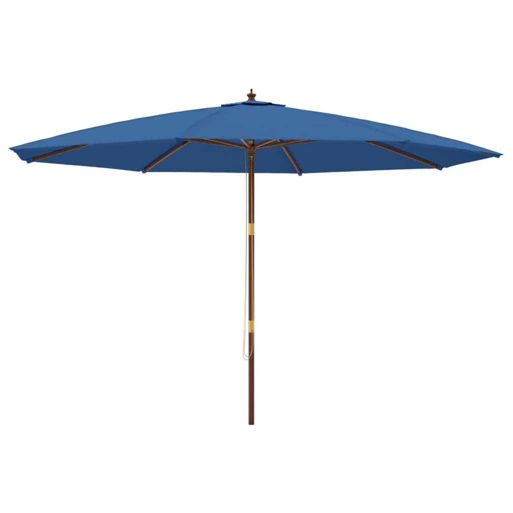 Sonnenschirm mit Holzmast Sandfarben 400x273 cm
