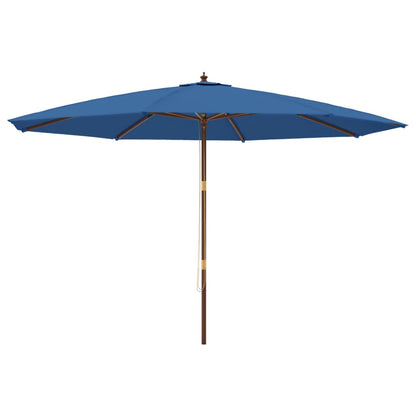 Sonnenschirm mit Holzmast Sandfarben 400x273 cm