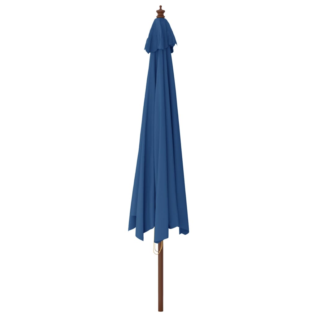 Sonnenschirm mit Holzmast Sandfarben 400x273 cm