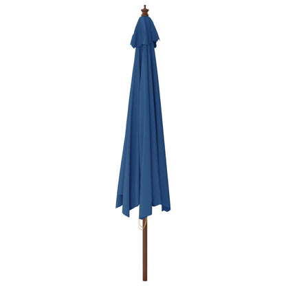 Sonnenschirm mit Holzmast Sandfarben 400x273 cm
