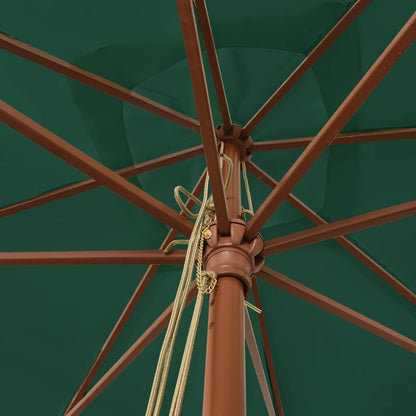 Sonnenschirm mit Holzmast Sandfarben 300x300x273 cm