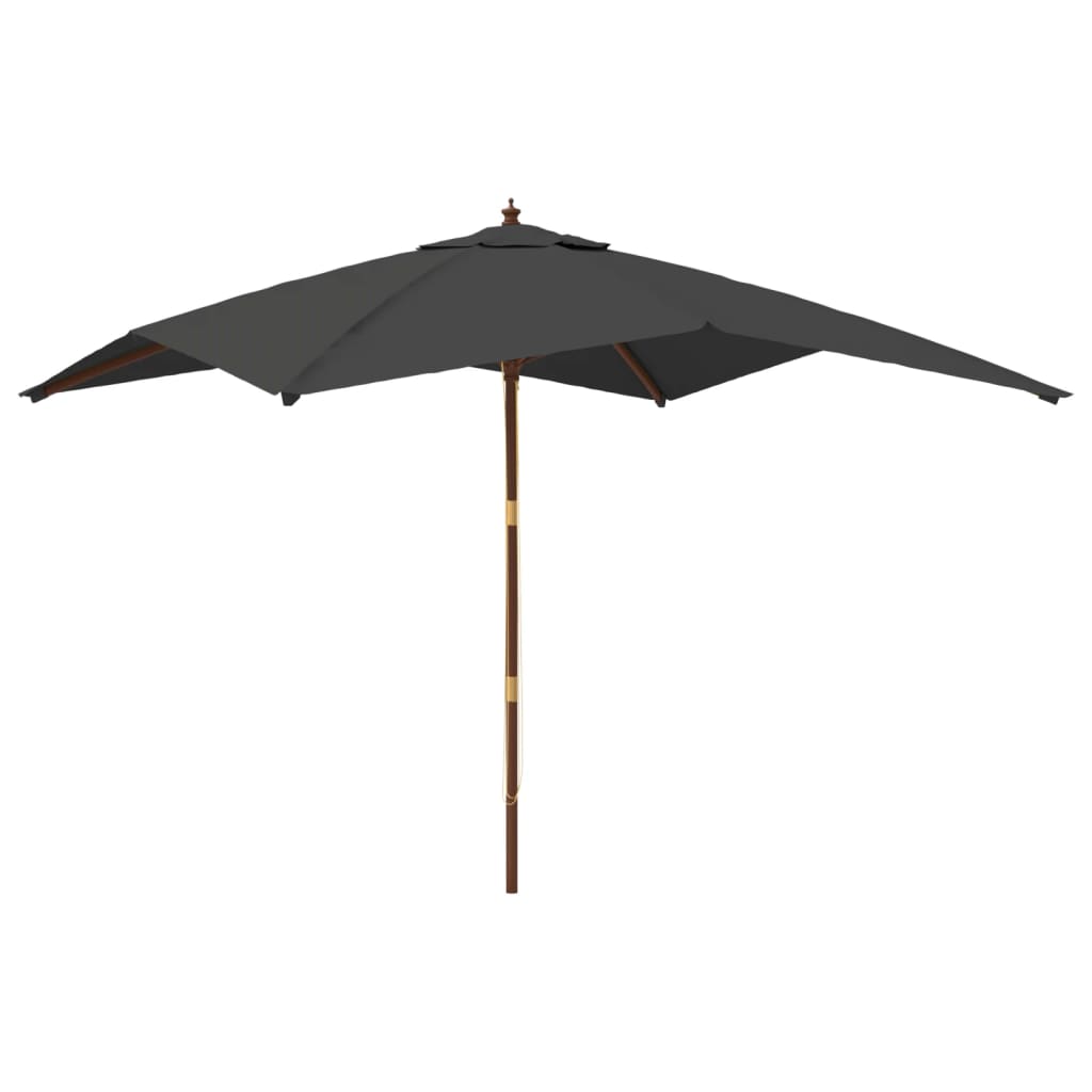Sonnenschirm mit Holzmast Sandfarben 300x300x273 cm