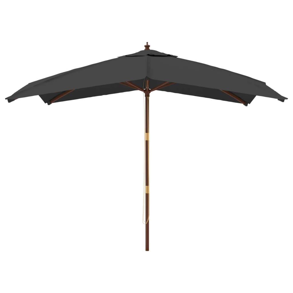 Sonnenschirm mit Holzmast Sandfarben 300x300x273 cm