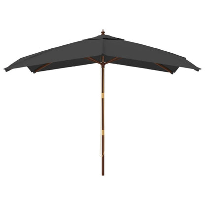 Sonnenschirm mit Holzmast Sandfarben 300x300x273 cm
