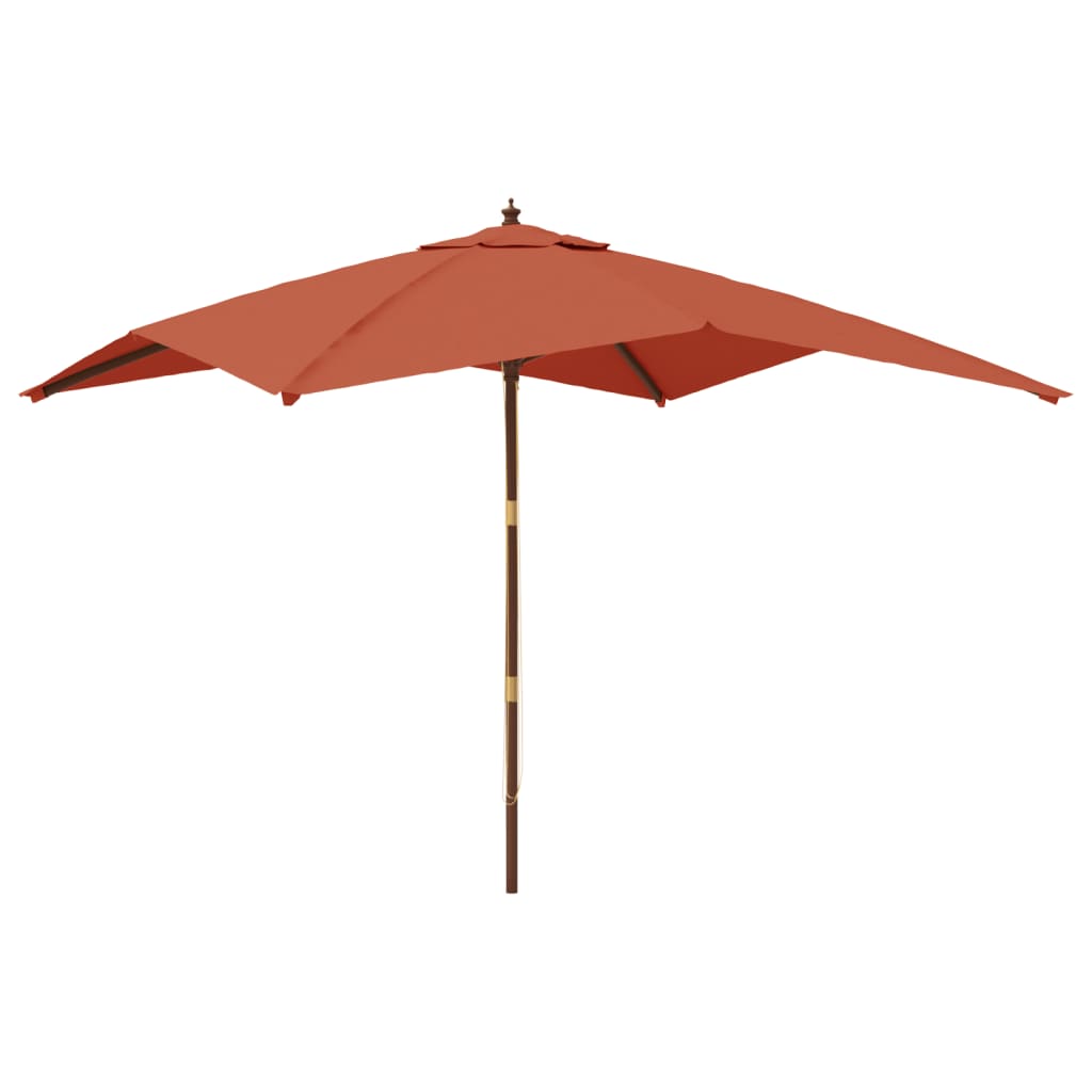 Sonnenschirm mit Holzmast Sandfarben 300x300x273 cm
