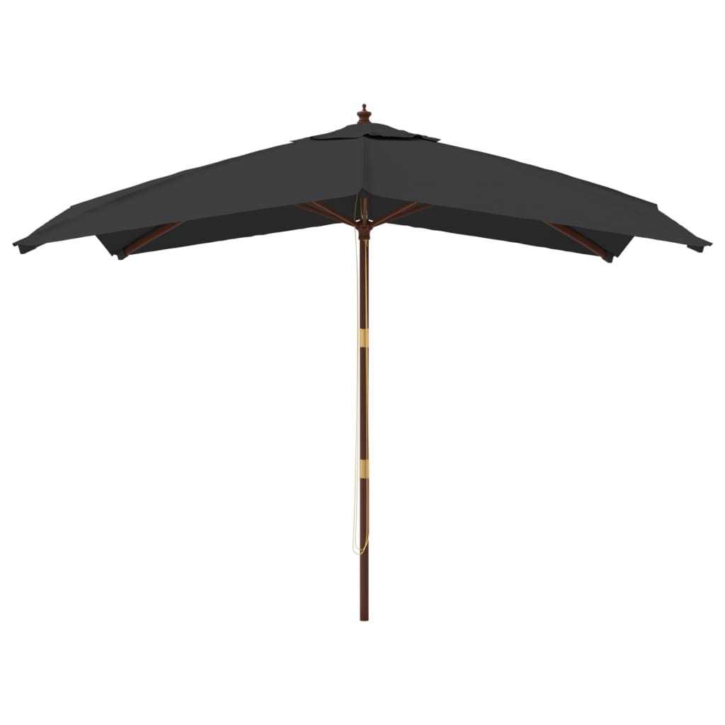 Sonnenschirm mit Holzmast Sandfarben 300x300x273 cm