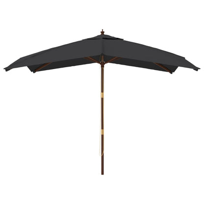 Sonnenschirm mit Holzmast Sandfarben 300x300x273 cm