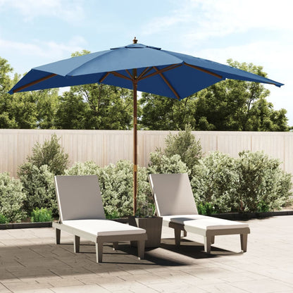Sonnenschirm mit Holzmast Sandfarben 300x300x273 cm