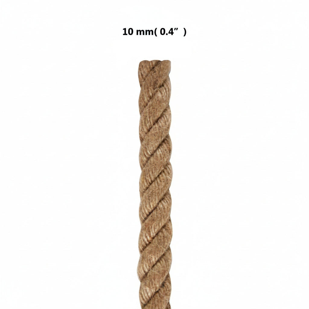 Natürliches Juteseil mit hoher Reißfestigkeit, 10mm, versch. Farben