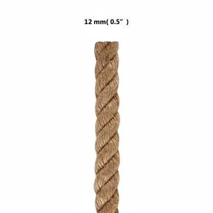 Natürliches Juteseil mit hoher Reißfestigkeit, 12mm, versch. Farben