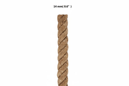 Natürliches Juteseil mit hoher Reißfestigkeit, 14mm, versch. Farben