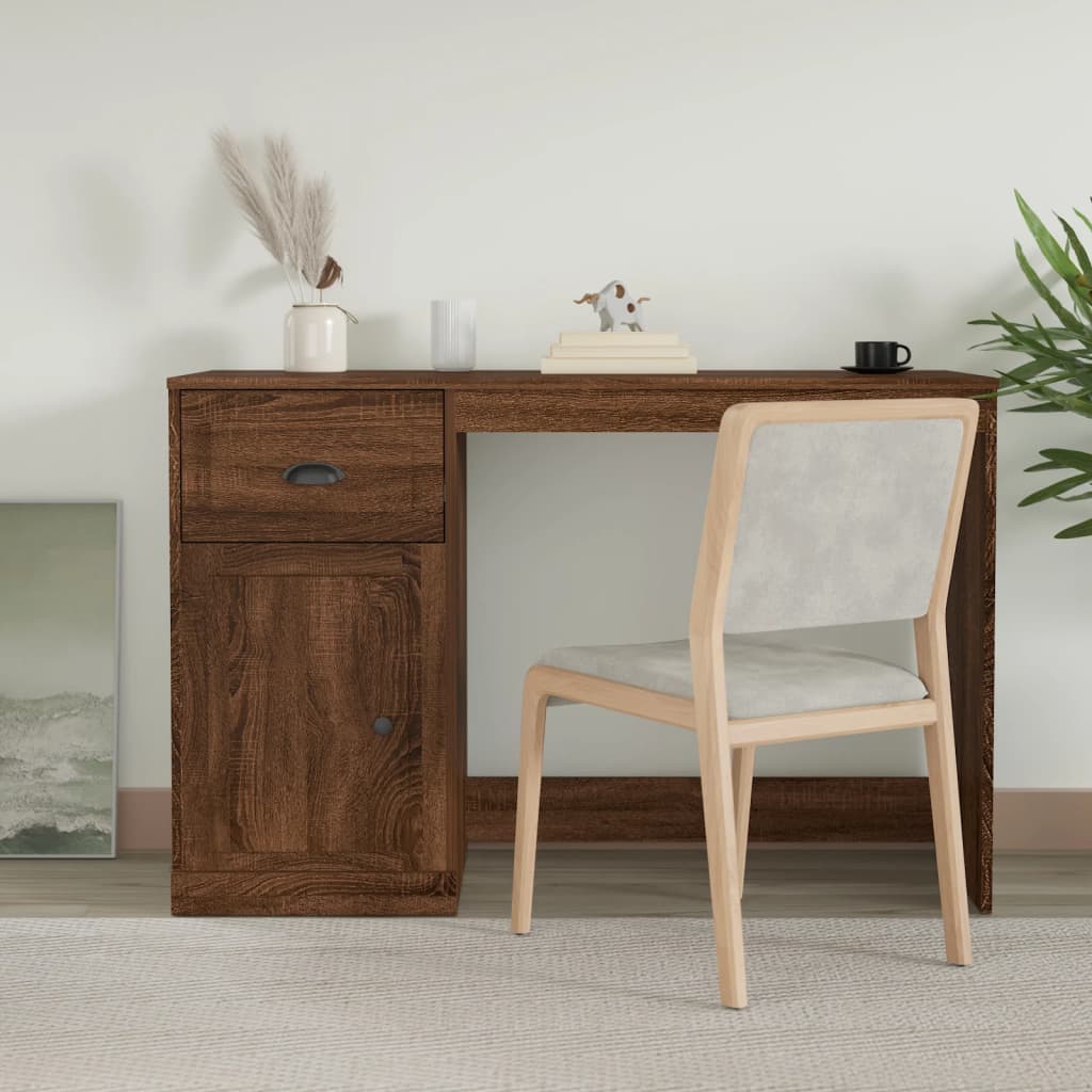 Schreibtisch mit Schublade Sonoma-Eiche 115x50x75 cm