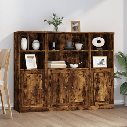 Highboards 3 Stk. Sonoma-Eiche Holzwerkstoff