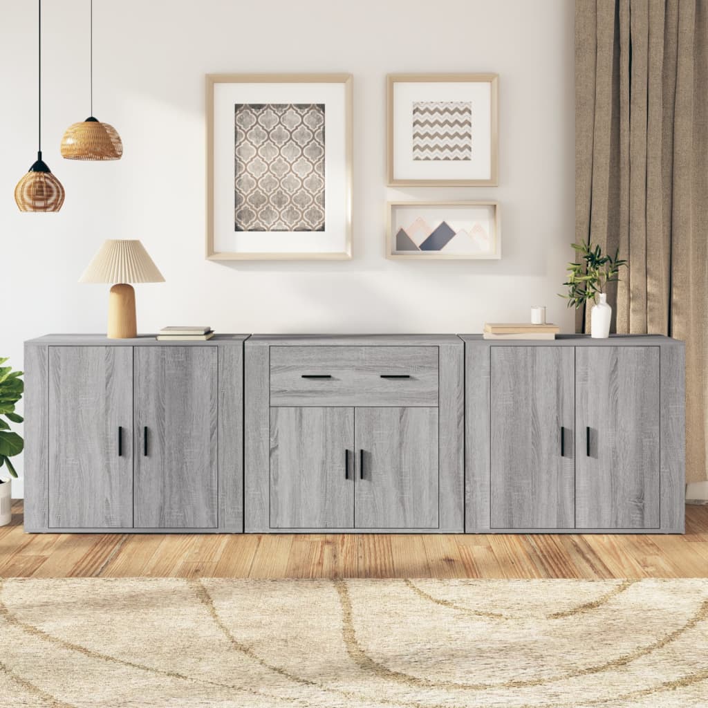 Sideboards 3 Stk. Holzwerkstoff