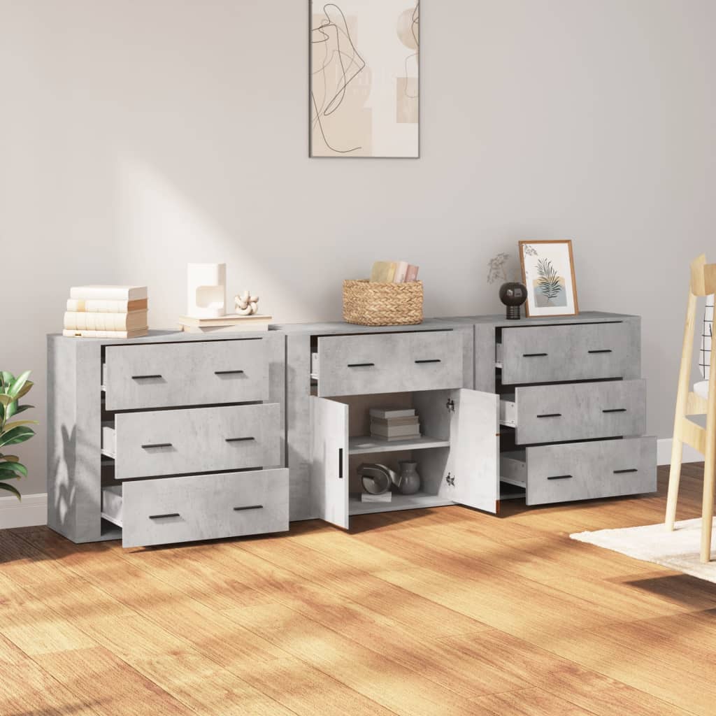 Sideboards 3 Stk. Holzwerkstoff