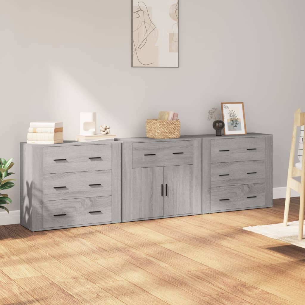 Sideboards 3 Stk. Holzwerkstoff