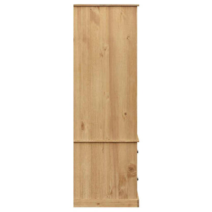 Kleiderschrank VIGO Grau 90x55x170 cm Massivholz Kiefer