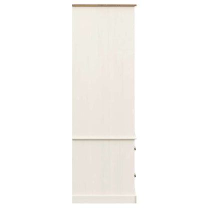 Kleiderschrank VIGO Grau 90x55x170 cm Massivholz Kiefer