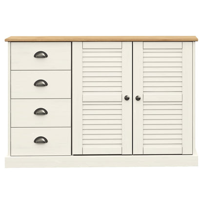 Sideboard Mit Schubladen Vigo 113X40X75 Cm Massivholz Kiefer