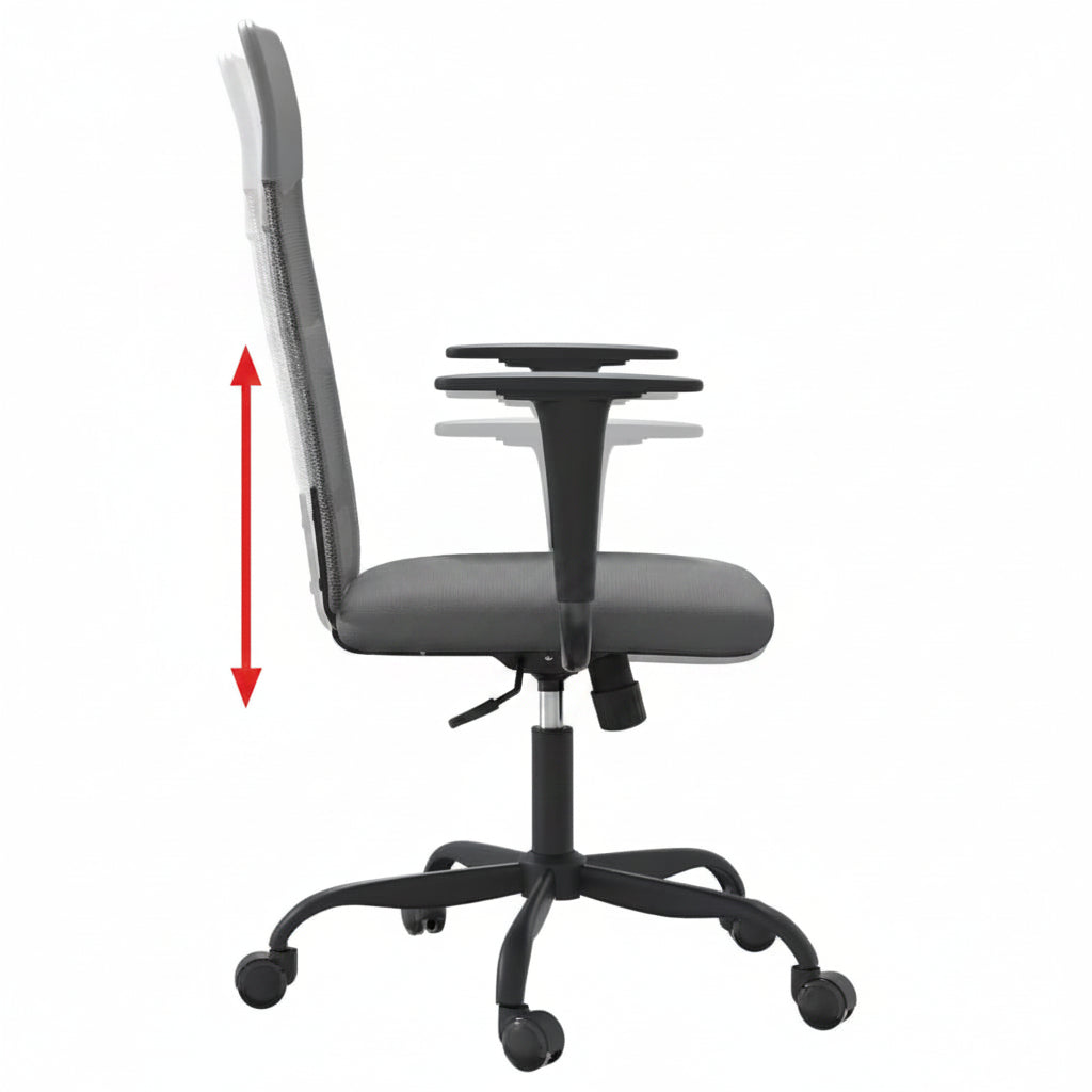 Bürostuhl Höhenverstellbar Netzstoff Und Kunstleder