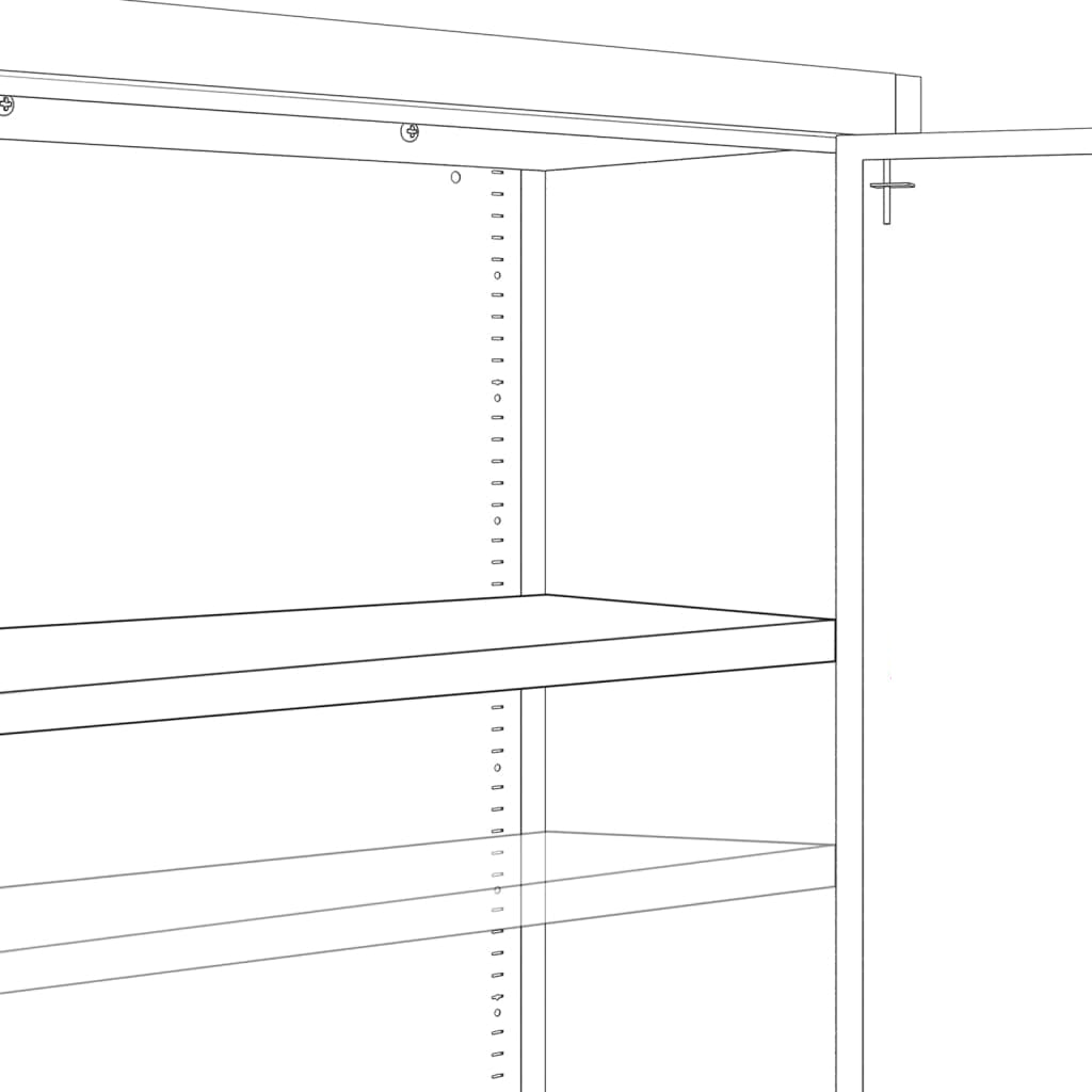 Aktenschrank 105X40X180 Cm Stahl
