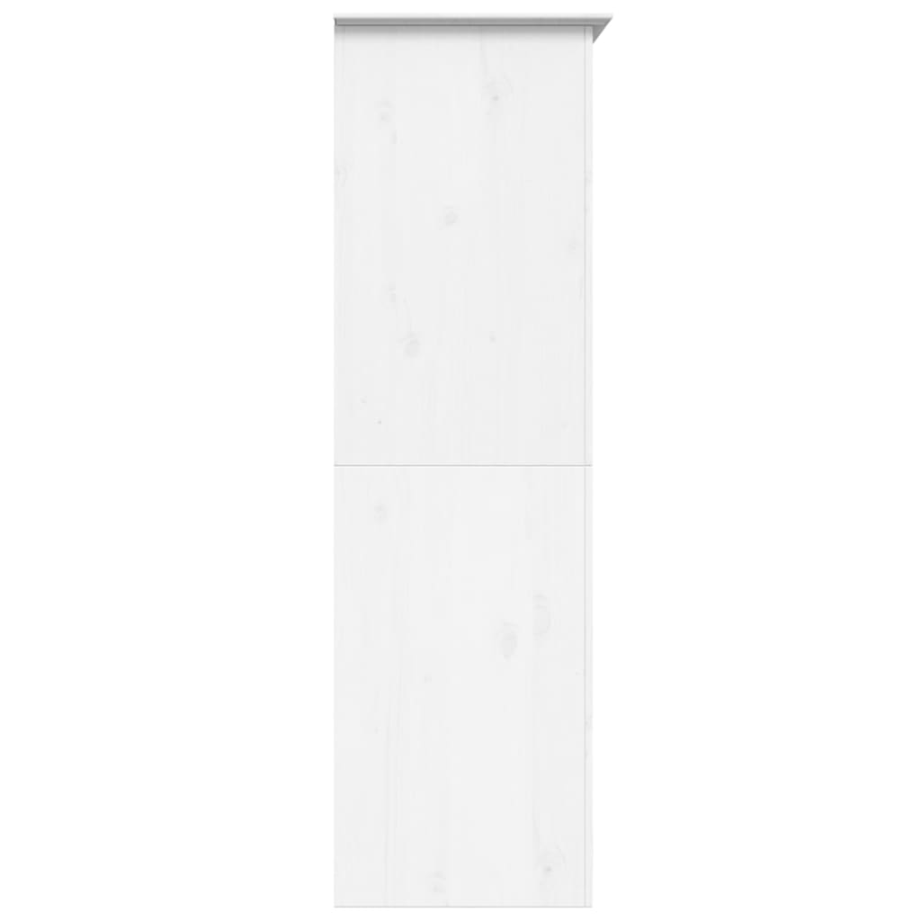 Kleiderschrank BODO Grau 99x53,5x173 cm Massivholz Kiefer