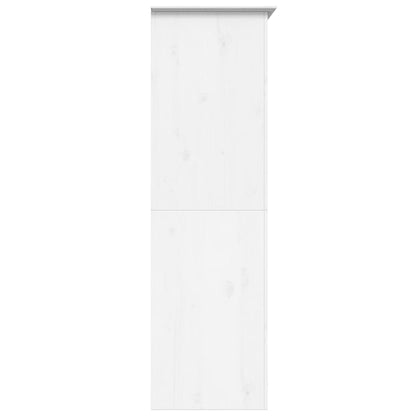 Kleiderschrank BODO Grau 99x53,5x173 cm Massivholz Kiefer
