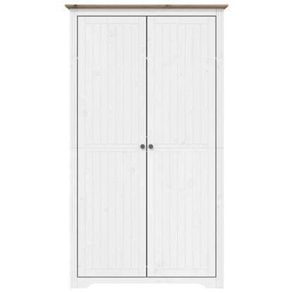 Kleiderschrank BODO Grau 99x53,5x173 cm Massivholz Kiefer