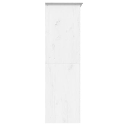 Kleiderschrank BODO Grau 146x53,5x173 cm Massivholz Kiefer