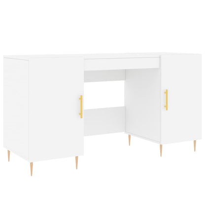 Schreibtisch mit Regal Schwarz Eichen-Optik 140 x 50 x 75 cm