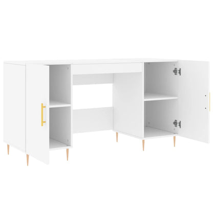 Schreibtisch mit Regal Schwarz Eichen-Optik 140 x 50 x 75 cm