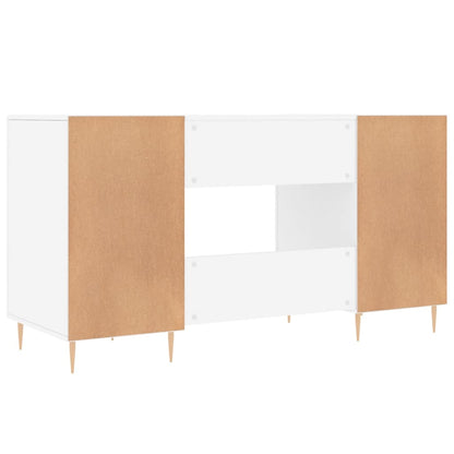 Schreibtisch mit Regal Schwarz Eichen-Optik 140 x 50 x 75 cm