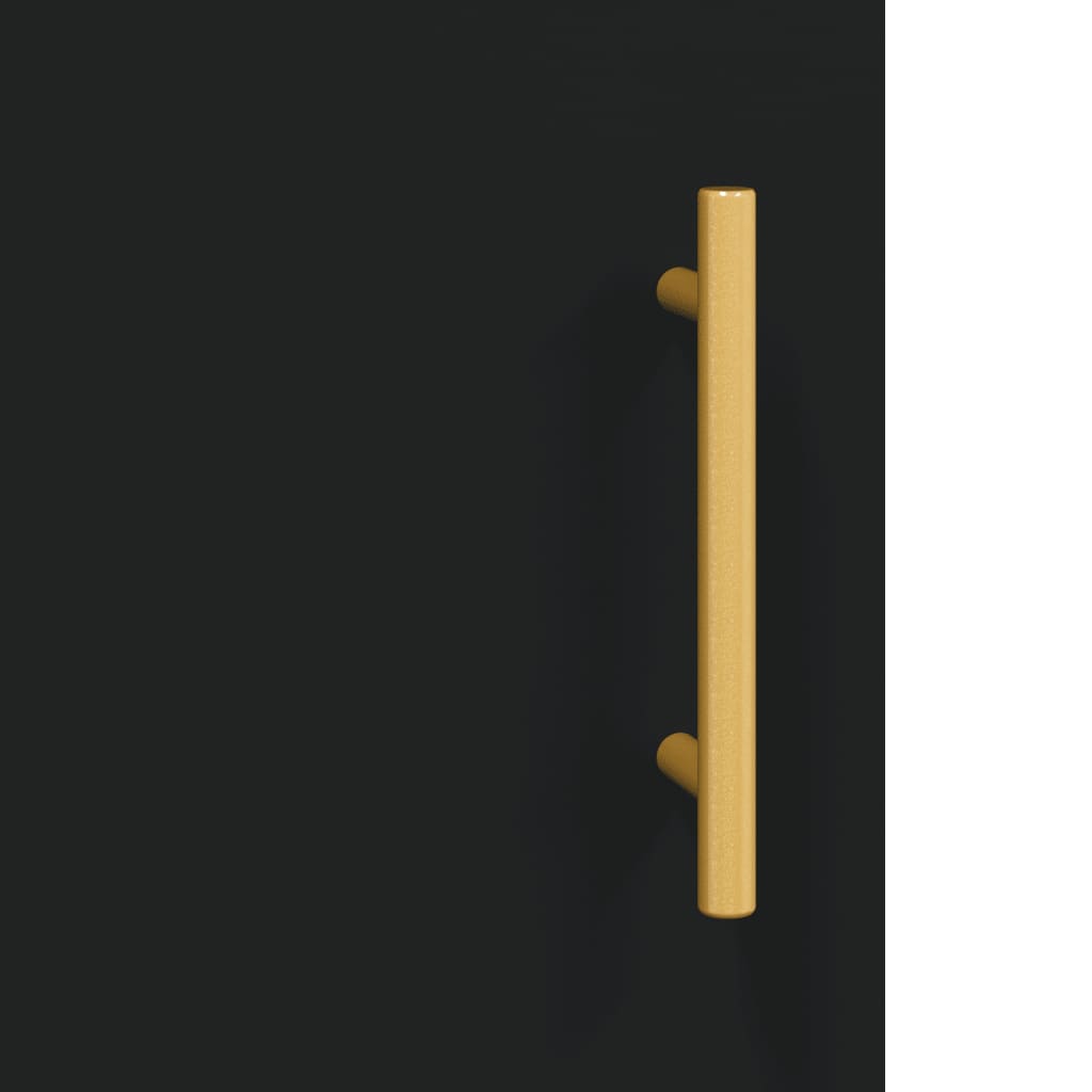Schreibtisch mit Regal Schwarz Eichen-Optik 140 x 50 x 75 cm