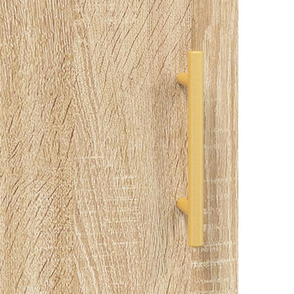 Schreibtisch mit Regal Schwarz Eichen-Optik 140 x 50 x 75 cm