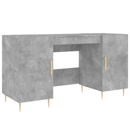 Schreibtisch mit Regal Schwarz Eichen-Optik 140 x 50 x 75 cm