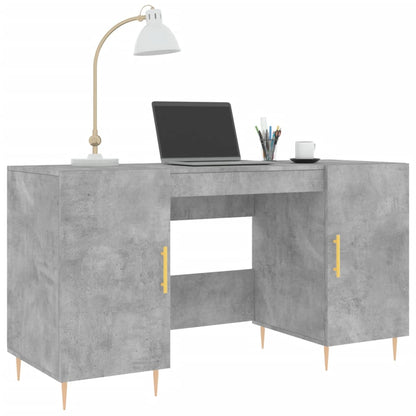 Schreibtisch mit Regal Schwarz Eichen-Optik 140 x 50 x 75 cm