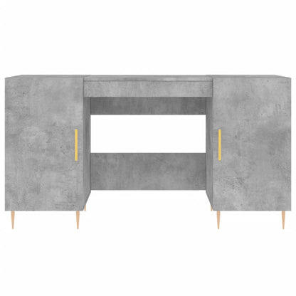 Schreibtisch mit Regal Schwarz Eichen-Optik 140 x 50 x 75 cm
