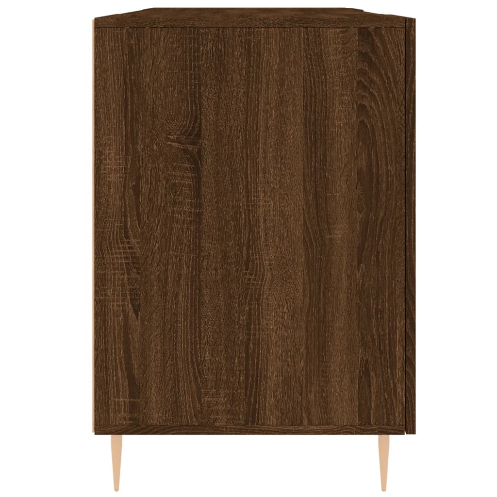 Schreibtisch mit Regal Schwarz Eichen-Optik 140 x 50 x 75 cm