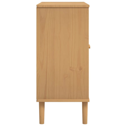 Sideboard Senja Rattan-Optik 80X35X80 Cm Kiefernholz