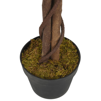 vidaXL Ficusbaum Künstlich 378 Blätter 80 cm Grün