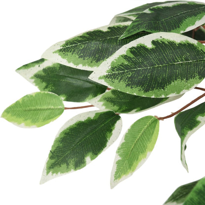 vidaXL Ficusbaum Künstlich 378 Blätter 80 cm Grün