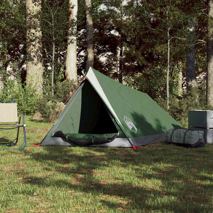 Campingzelt 2 Personen Grau und Orange Wasserfest