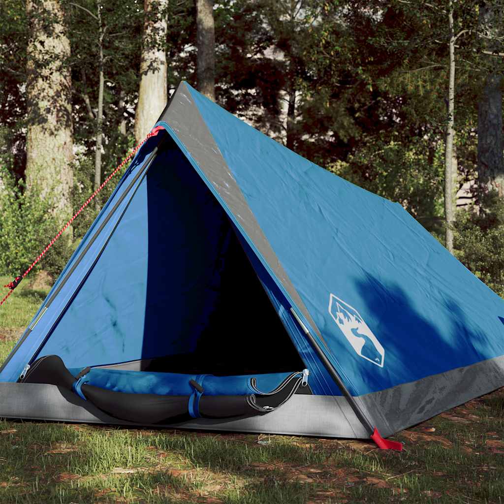 Campingzelt 2 Personen Grau und Orange Wasserfest