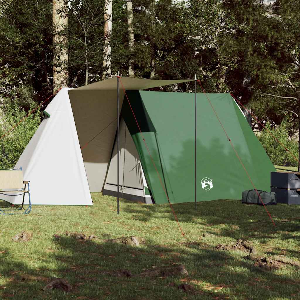 Campingzelt 3 Personen Grau und Orange Wasserfest