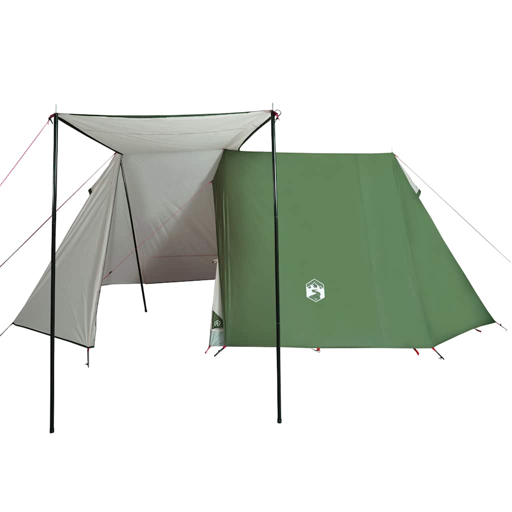Campingzelt 3 Personen Grau und Orange Wasserfest