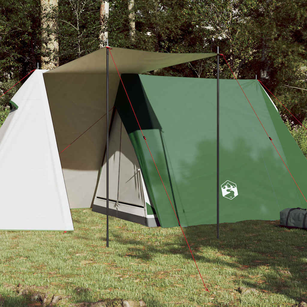 Campingzelt 3 Personen Grau und Orange Wasserfest