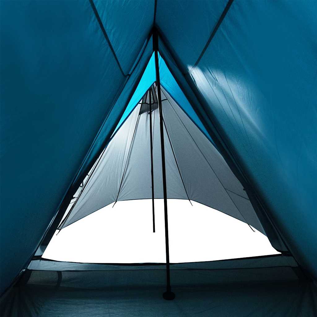 Campingzelt 3 Personen Grau und Orange Wasserfest
